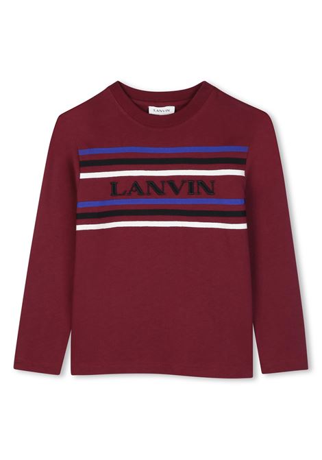T-shirt con ricamo LANVIN KIDS | N30429955